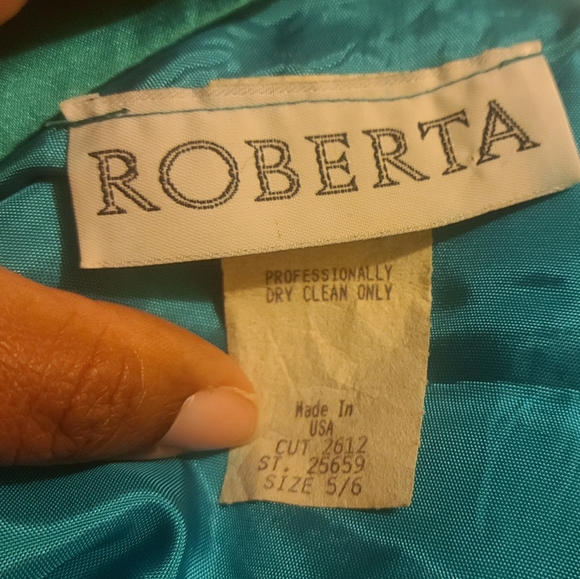 Vintage Teal Sequin Tube Dress & Bolero - Picture 8 of 9